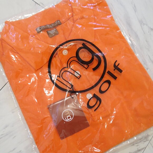 Trio of Brand New Golf/Tennis  Shirts, L. Orange, Green, Yellow. - Picture 1 of 9